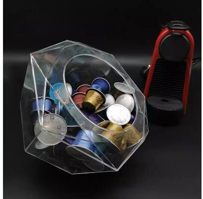 Nespresso kapszulatartó, 40 kapszula kapacitás, 360° forgó kijelző, bár/kávézó számára