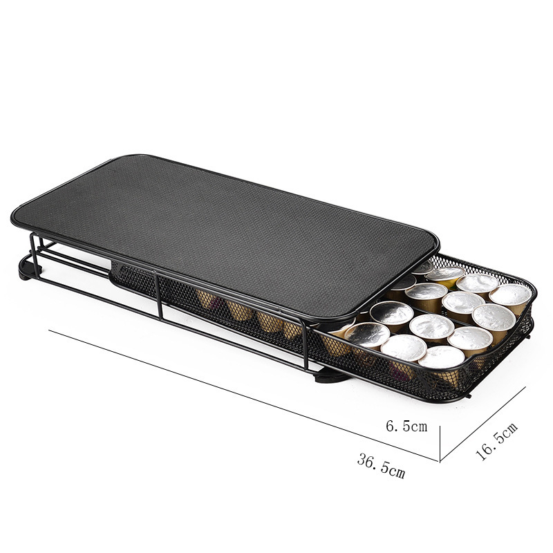 Nespresso kapszulatartó, 40 kapszula kapacitás, 360° forgó kijelző, bár/kávézó számára