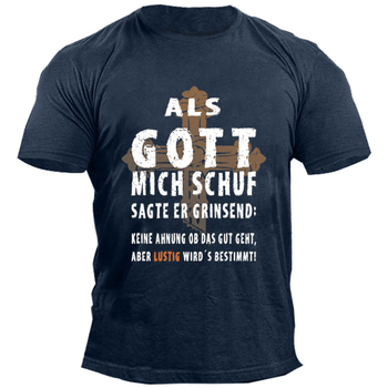 Βαμβακερό κοντομάνικο T-shirt με στρογγυλή λαιμόκοψη, φαρδιά γραμμή, streetwear στυλ, διπλής όψεως εκτύπωση