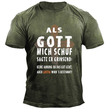 Βαμβακερό κοντομάνικο T-shirt με στρογγυλή λαιμόκοψη, φαρδιά γραμμή, streetwear στυλ, διπλής όψεως εκτύπωση