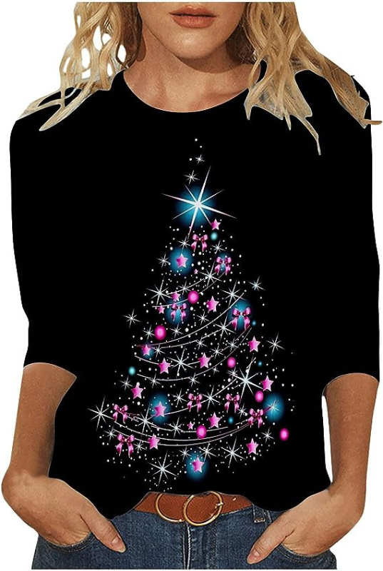 Dinghan Slim-Fit poliester dugih rukava majica s okruglim izrezom i 3D digitalnim otiskom cvjetnog uzorka