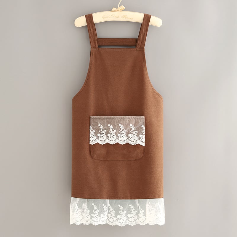 Ποδιά με μανίκια σε κορεατικό στυλ, Hao Jin, ύφασμα πολυεστερικό-βαμβακό, αντιβρωμική προστασία