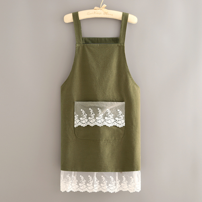 Ποδιά με μανίκια σε κορεατικό στυλ, Hao Jin, ύφασμα πολυεστερικό-βαμβακό, αντιβρωμική προστασία