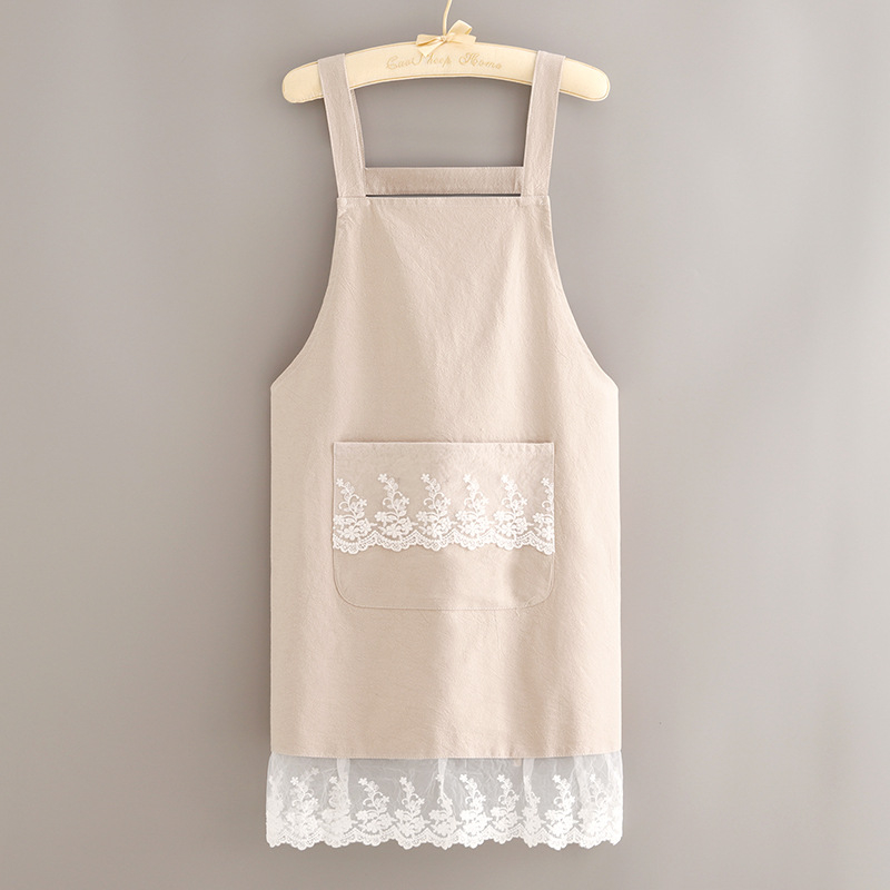 Ποδιά με μανίκια σε κορεατικό στυλ, Hao Jin, ύφασμα πολυεστερικό-βαμβακό, αντιβρωμική προστασία