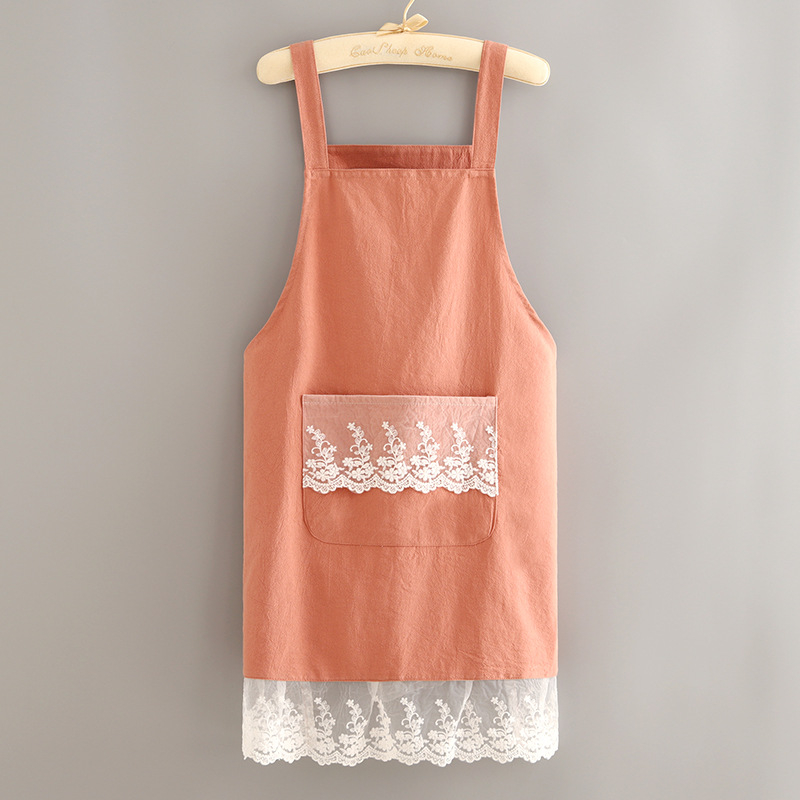 Ποδιά με μανίκια σε κορεατικό στυλ, Hao Jin, ύφασμα πολυεστερικό-βαμβακό, αντιβρωμική προστασία