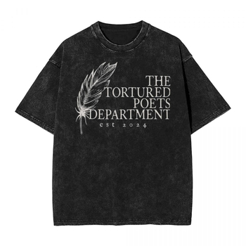 Μπλουζάκι χαλαρής γραμμής με εκτύπωση, 95%+ βαμβάκι, στυλ χαλάρωσης