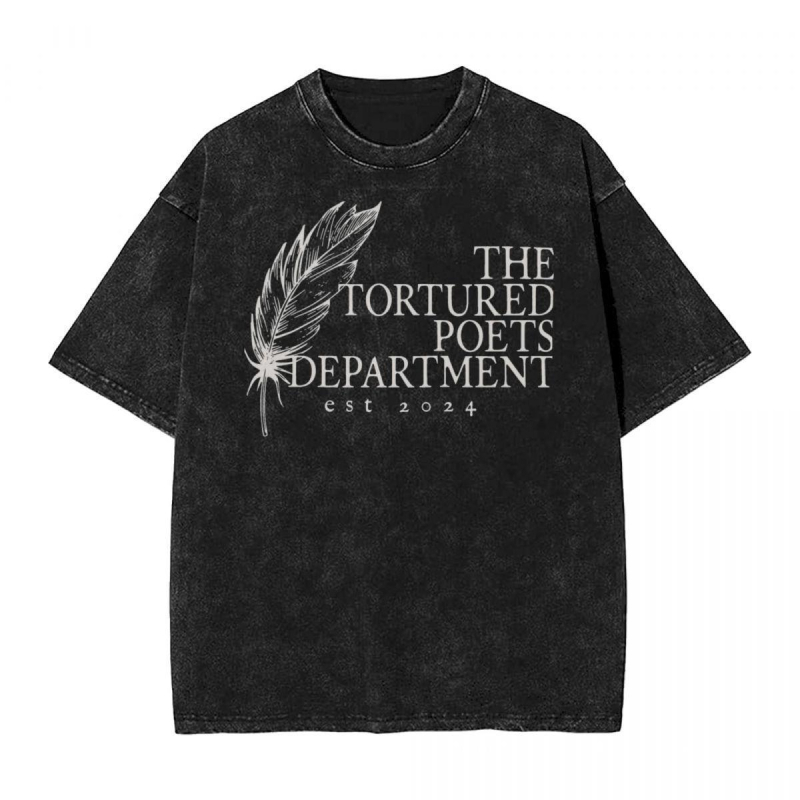 Szabadidős póló laza szabású, nyomtatott mintával, 95% pamut