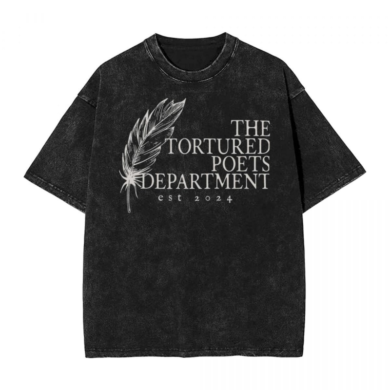 Szabadidős póló laza szabású, nyomtatott mintával, 95% pamut