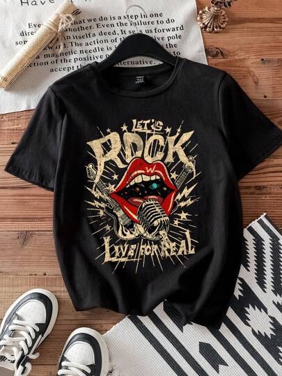 Hook On You pamut póló angol kifejezés grafika, kerek nyakú, rövid ujjú, hőtranszfer nyomtatás