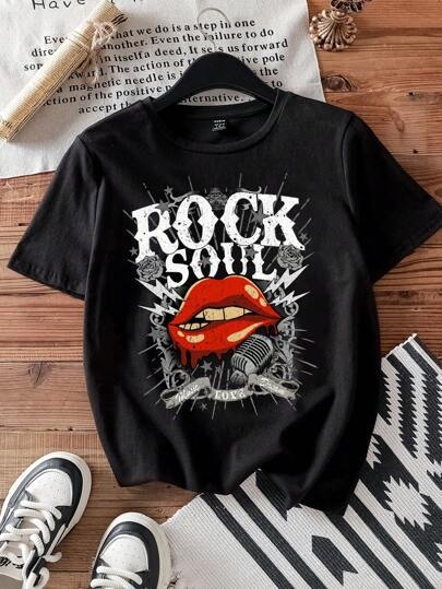 Hook On You pamut póló angol kifejezés grafika, kerek nyakú, rövid ujjú, hőtranszfer nyomtatás