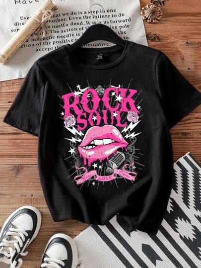 Hook On You pamut póló angol kifejezés grafika, kerek nyakú, rövid ujjú, hőtranszfer nyomtatás