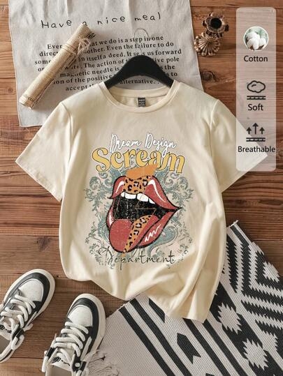 Hook On You pamut póló angol kifejezés grafika, kerek nyakú, rövid ujjú, hőtranszfer nyomtatás