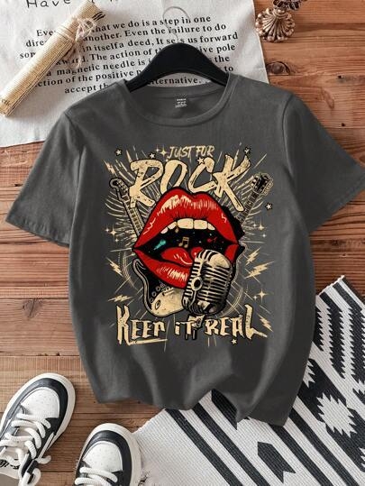 Hook On You pamut póló angol kifejezés grafika, kerek nyakú, rövid ujjú, hőtranszfer nyomtatás