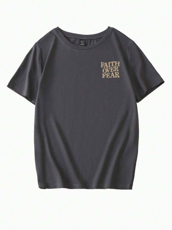 Hook On You pamut póló angol kifejezés grafika, kerek nyakú, rövid ujjú, hőtranszfer nyomtatás