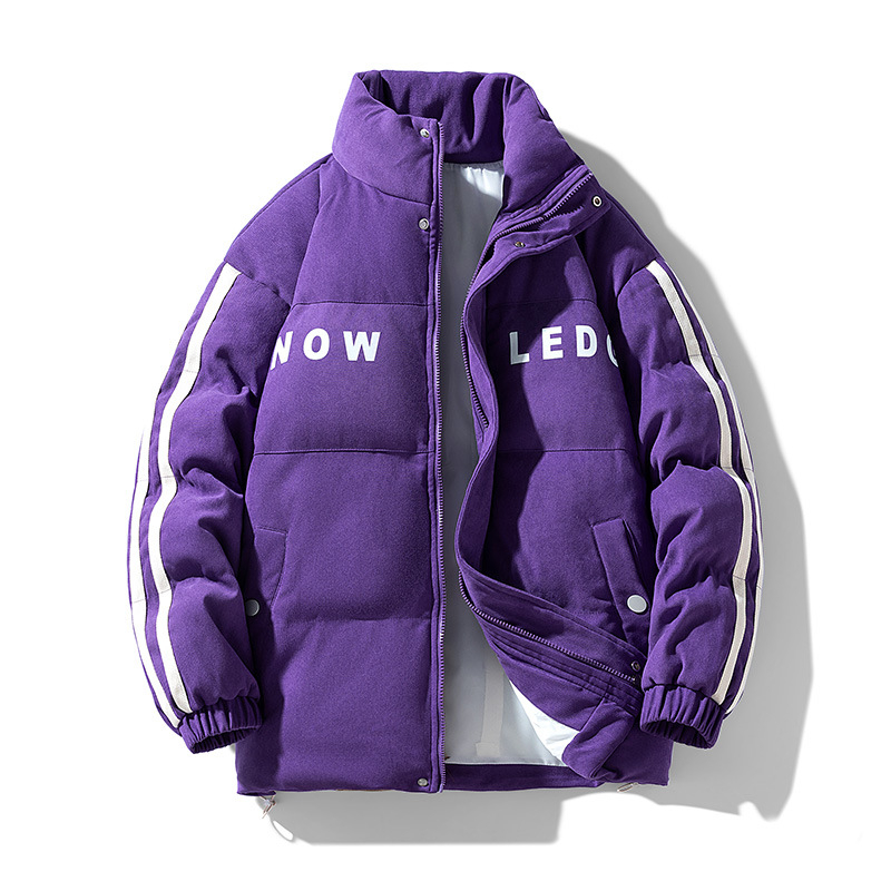 Plusz méretű kültéri pamut-párnázott kabát cipzárral, vast téli kabát, levehető gallér, oldalsó zsebek, poliészter töltet