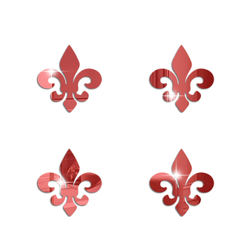 Ακρυλικός καθρεπτικός τοίχου αυτοκόλλητο σετ, 4 τεμάχια, διακοσμητικό για σαλόνι και υπνοδωμάτιο, μοντέρνο μινιμαλιστικό στυλ