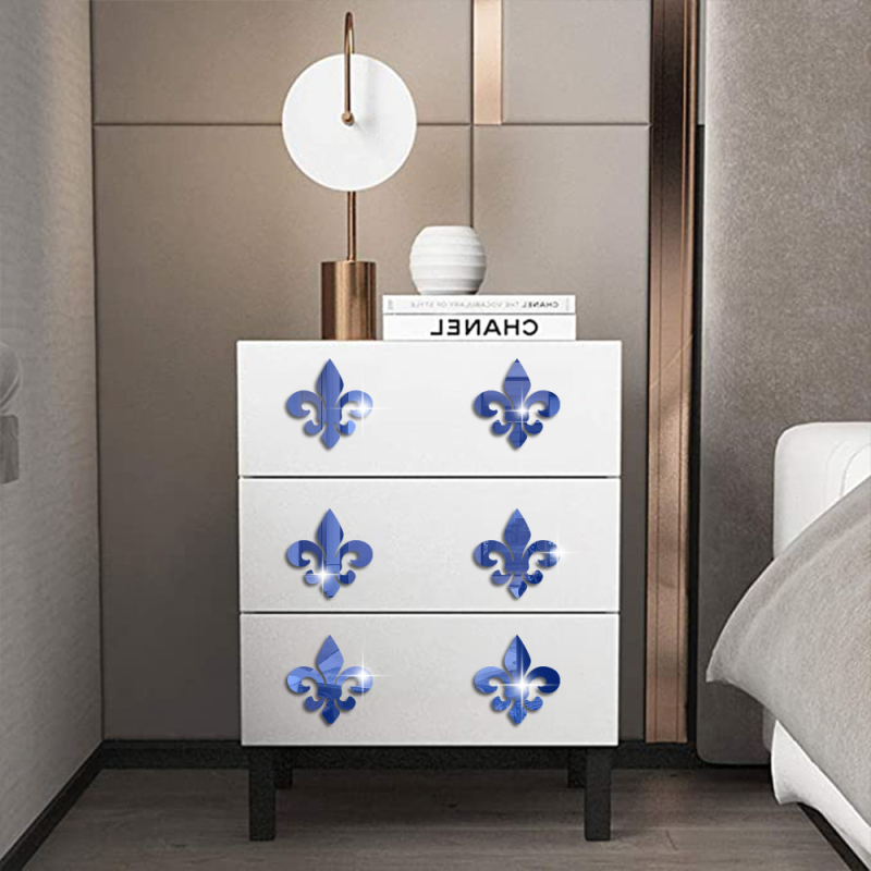 Akril tükrös falikép szett, 4 darab, dekoratív falikép a nappaliba és a hálószobába, modern minimalista stílus