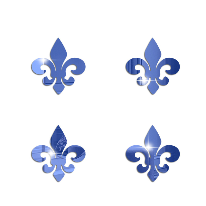 Akril tükrös falikép szett, 4 darab, dekoratív falikép a nappaliba és a hálószobába, modern minimalista stílus