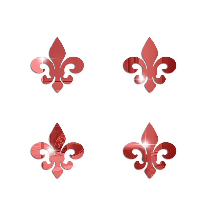 Akril tükrös falikép szett, 4 darab, dekoratív falikép a nappaliba és a hálószobába, modern minimalista stílus