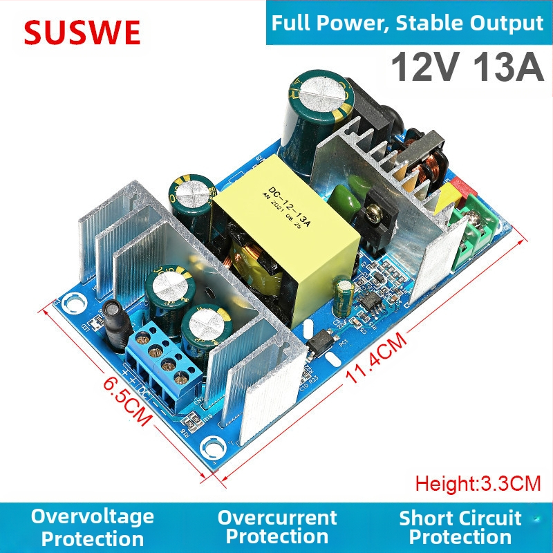 SUSWE Kapcsolt tápellátás panel ülés alátét fűtéséhez, beépített modul, kimenet 24V/12V, 88% hatékonyság, tömeg 202 g, védelmi szint II
