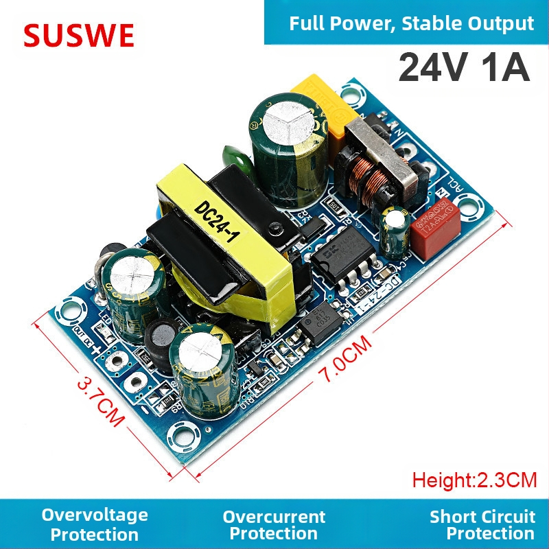 SUSWE Kapcsolt tápellátás panel ülés alátét fűtéséhez, beépített modul, kimenet 24V/12V, 88% hatékonyság, tömeg 202 g, védelmi szint II
