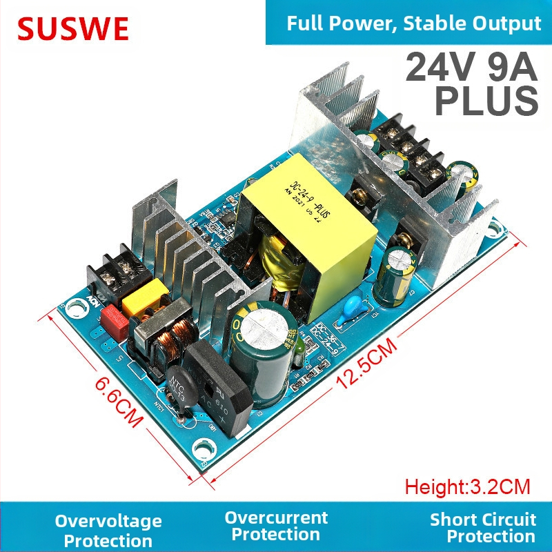 SUSWE Kapcsolt tápellátás panel ülés alátét fűtéséhez, beépített modul, kimenet 24V/12V, 88% hatékonyság, tömeg 202 g, védelmi szint II