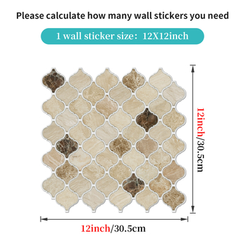 Σετ αυτοκόλλητων τοίχου από PVC — αδιάβροχα, ανθεκτικά σε υγρασία και λίπος, αντιβρωμιάς; τετράγωνο σχέδιο; 5+ τεμάχια; μοντέρνο μινιμαλιστικό στυλ