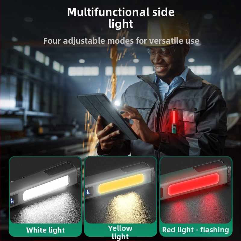 LED писалка-фенер с USB-C зареждане, ремонтна светлина за външна употреба, ABS корпус, 3W, 120lm, 400mAh