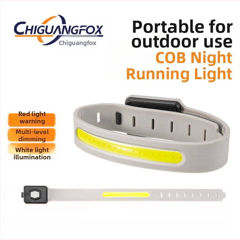 Išorinis mini COB rankų apšvietimas naktiniam bėgimui su Type-C įkrovimu, trys ryškumo lygiai, prakaitui atsparus