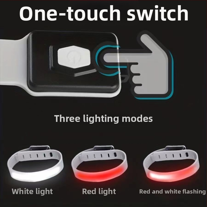 Vonkajšia mini COB svetlá na rameno pre nočné behy, Type-C nabíjanie, tri úrovne jasu, odolná voči potu