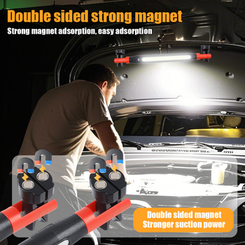 Automobilska LED radna svjetiljka s magnetskim držačem i kukom, 3 načina osvjetljenja, 700 lm