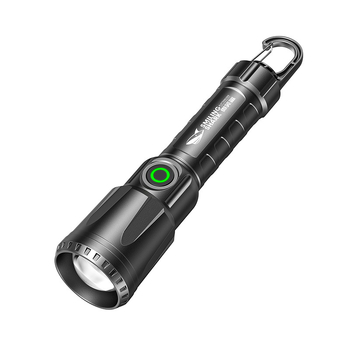 Πολυλειτουργικός εξωτερικός φακός με κρεμάμενο γάντζο, χειροκίνητη φόρτιση, LED COB πλευρικό φως και ψηφιακή οθόνη ισχύος