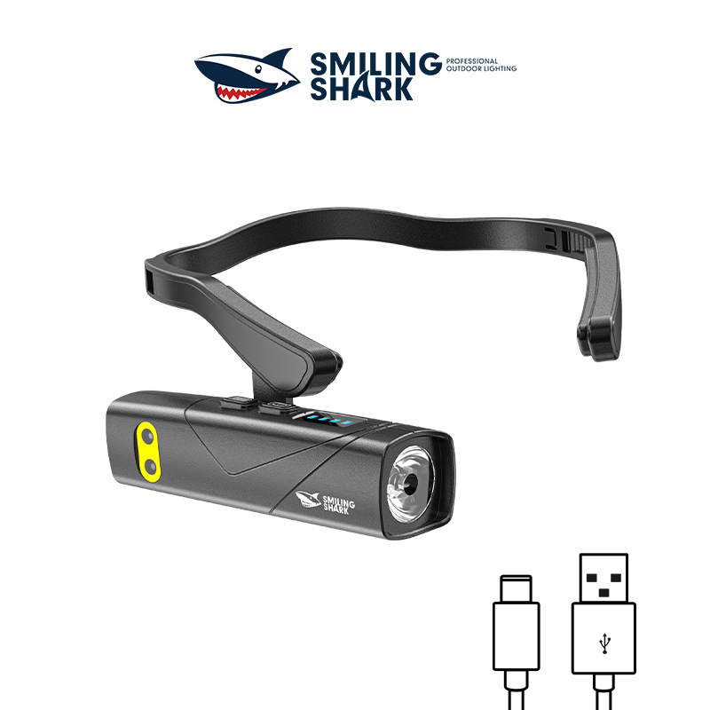 LED челна лампа с отделящ се колан за глава и сензор за нощно бягане