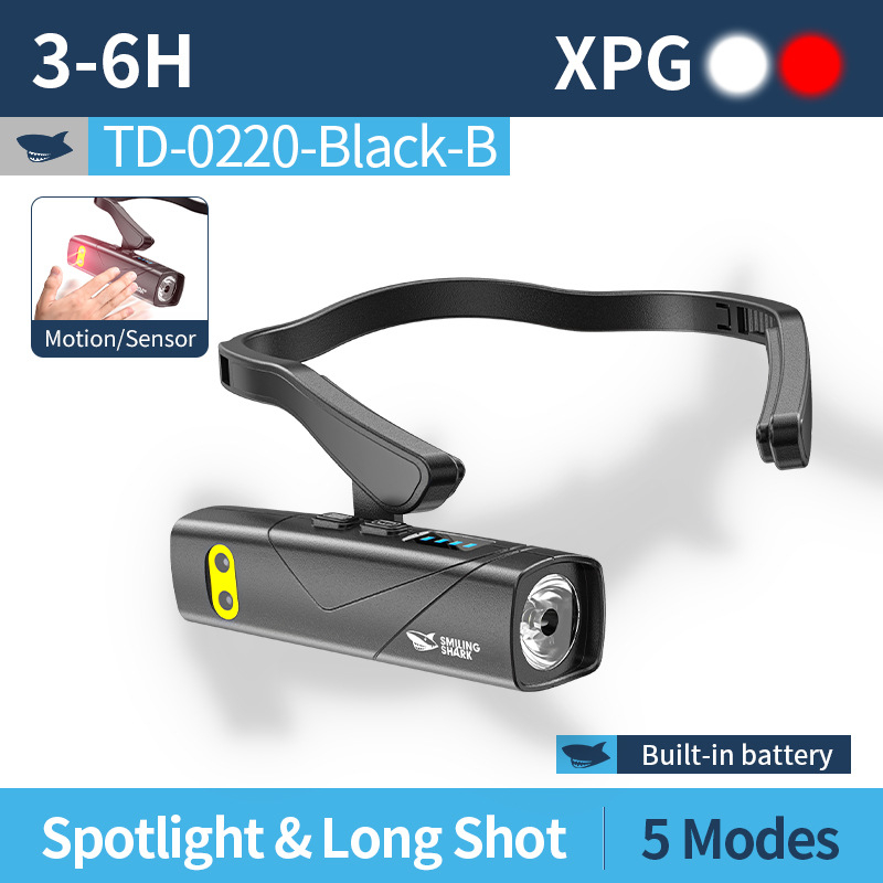 LED челна лампа с отделящ се колан за глава и сензор за нощно бягане