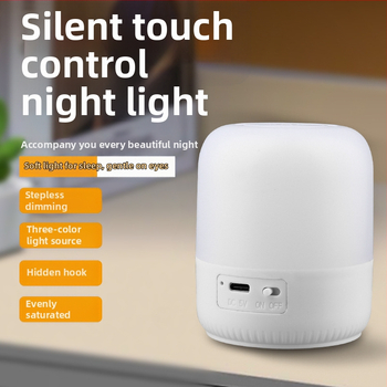 Νυχτερινό φως με έλεγχο αφής, επαναφορτιζόμενη μπαταρία 5V, πλαστικό σκιά φωτιστικού, μοντέρνο μινιμαλιστικό στυλ