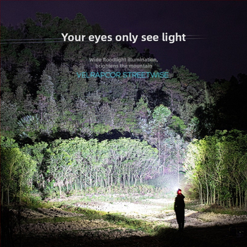 Smiling Shark LED челна лампа, алуминиева сплав, 4400mAh презареждаема батерия, обхват 100–200 м, LED светлинен източник