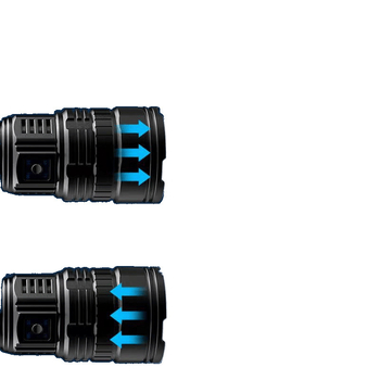 Φακός τακτικής με COB LED, επαναφορτιζόμενος, λειτουργία Power Bank, 3C πιστοποιημένος