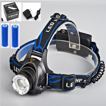 LED T6 челник с прибиращ се дизайн, презареждащ се, батерия 1600 mAh, мощност 10W, обхват 200–500 м