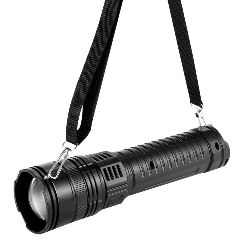 Rankinis LED lazerinis žibintas, 30W, 1000 lm, 500 m spindulys, 5400 mAh baterija, aliuminio lydinio korpusas