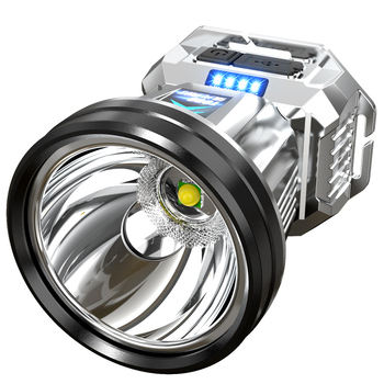 Φορτιζόμενος LED φακός κεφαλής Type-C για νυχτερινό ψάρεμα και κάμπινγκ — 10W, 1200mAh, ιμάντας κεφαλής, δέσμη 200–500 m