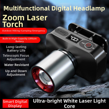 LED čelna svjetiljka, 10W, USB punjiva, 800mAh, za vanjsku upotrebu