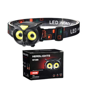 Wosens LED atsparus vandeniui galvos žibintu lauko išvykoms, 100 m spindulys, 8 val. veikimo laikas