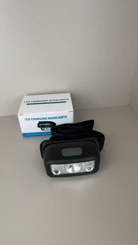 Επαναφορτιζόμενη LED κεφαλική λυχνία με αισθητήρα κίνησης, εξωτερική χρήση, δέσμη 15 μ, αυτονομία 4,5 ώρες, μοντέλο YD-2326