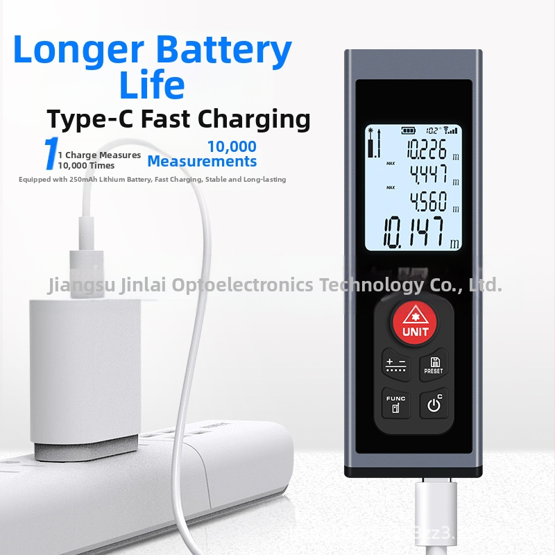 Jinlai Optoelectronics Лазерен далекомер KL02 серия, KLM-MINI, високопрецизно инфрачервено измерване, електронна линейка