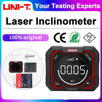 Uni-T LM320D/E/F digitālais inclinometrs ar magnētisko līmeni horizontālajam leņķim