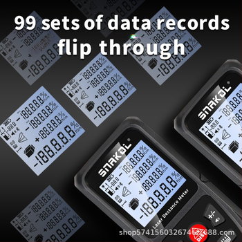 SNAKOL лазерен измервател на разстояние SK-C120, висока прецизност на IR измерване, дигитален линеен инструмент, двойно захранване, обхват 120 m