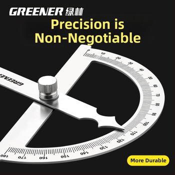 Неръждаема стомана – Регулируема ъгломерна линейка за дърводелство, висока прецизност