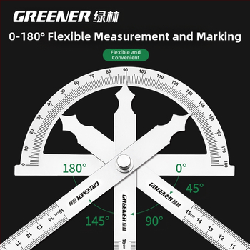 Неръждаема стомана – Регулируема ъгломерна линейка за дърводелство, висока прецизност
