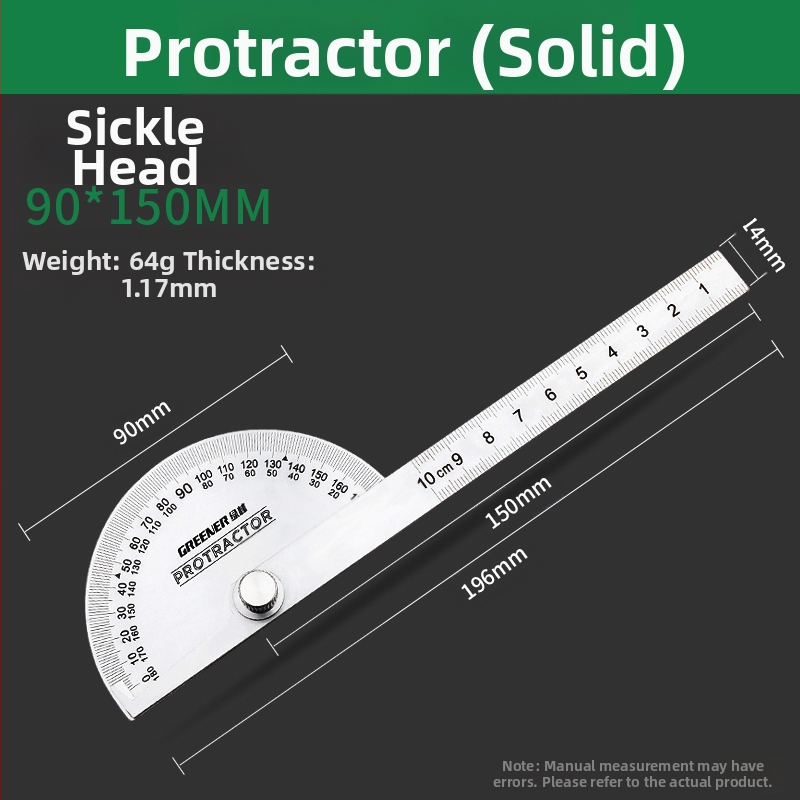 Неръждаема стомана – Регулируема ъгломерна линейка за дърводелство, висока прецизност