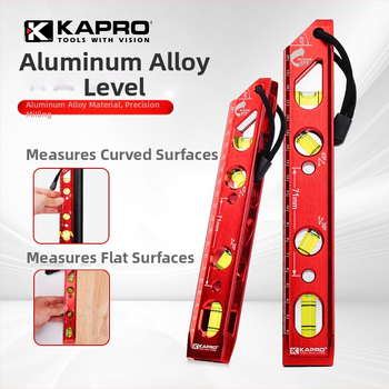 Нивелир с мощен магнит, отливен корпус, 4 водни балона, за тръбопроводни инсталации